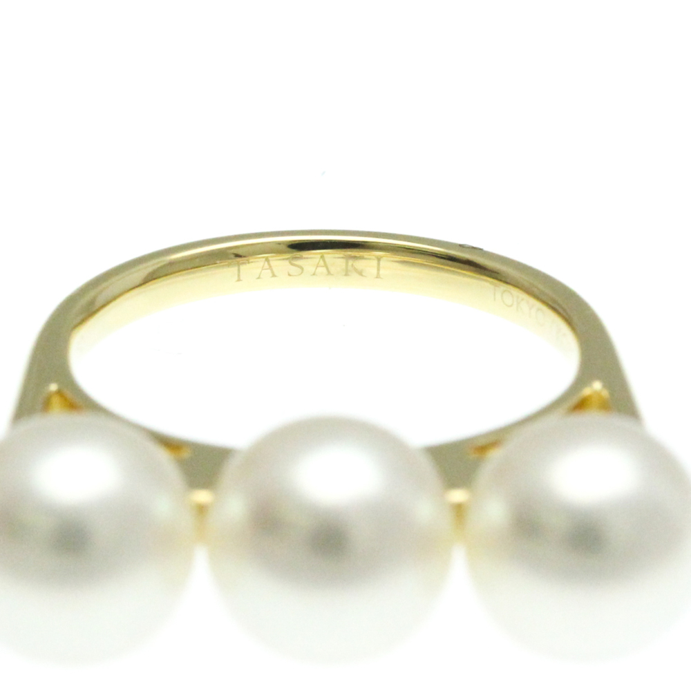 Tasaki Balance Era R-4418 Yellow Gold (18K) Fashion Pearl Band Ring Gold - Picture 5 of 9